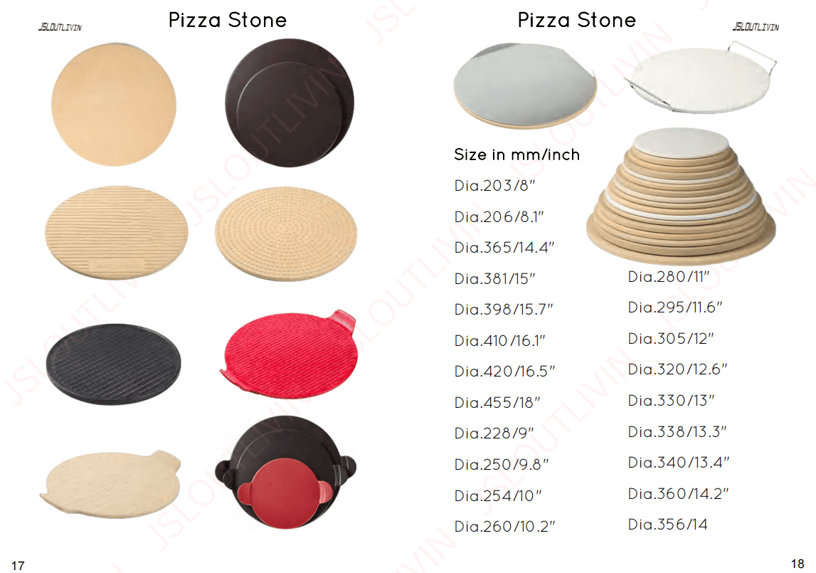 Pizza tool, round pzza stone, baking stone, cordierite stone