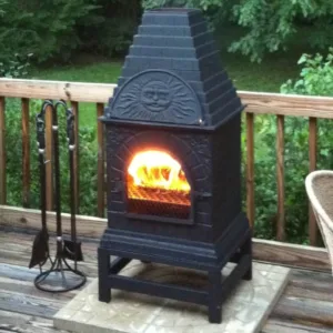 Sunface Chiminea Large Mexican Pizza Oven Casita chiminea cast iron chiminea